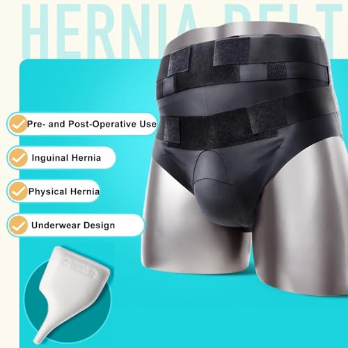 Faja hernia para hombre, soporte inguinal doble XX-Large miniatura 3