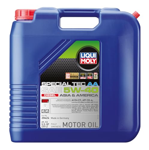 LIQUI MOLY Special Tec AA SAE 5W-40 Diesel | 20 L | Fully synthetic en