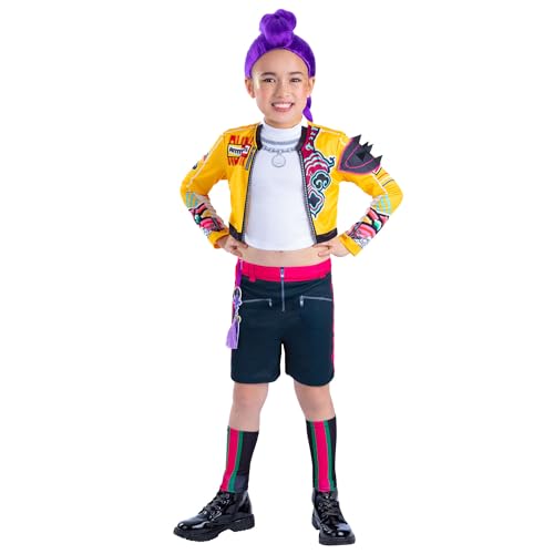 Rubies Official Netflix K-Pop Demon Hunters Rumi Child Costume Kids Fancy Dress Size Age 7-8 Years