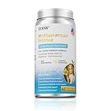 9-IN-1 Mediterranean Multivitamin Supplement, USA Made, Olive Leaf Extract (25% Hydroxytyrosol), CoQ10 & GABA, Antioxidant Supplement for Heart Health, Immunity, Sleep & Mood Support- 60 Capsules