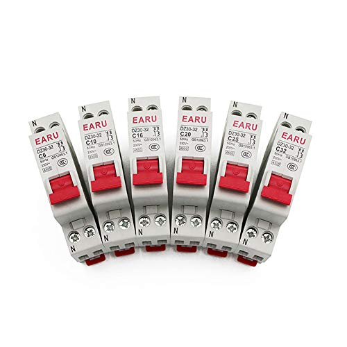 Dz30-32 Dpn 1P+N Mini Circuit Breaker Mcb 6A 10A 16A 20A 25A 32A Din Rail Mounting Cutout Miniature Household Air Switch Oem Diy (Rated Current: 20A) #TOP1