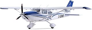 FMS 1500mm Cessna 182 RTF Remote Control Airplane with 3541-KV840 Brushless Motor, CNC Metal Landing Gear, LED Navigation Lights, High Wing Trainers for Adults and Beginners