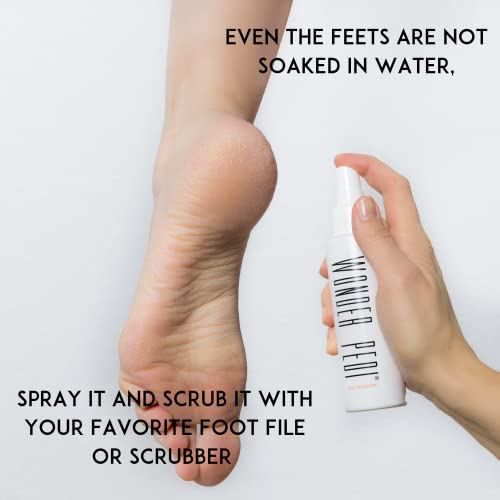 Callus Remover - Instant Exfoliating Peel Foot Spray - Feet Dead Skin Remover Cracked Heels Softener – Home Spa Pedicure Treatment - Works With Any Foot File Or Scrubber. Wonder Pedi #TOP2