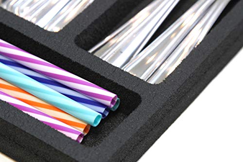 Polar Whale Flatware Silverware Drawer Organizer Cutlery Forks Knives Spoons Non-Slip Waterproof Compact Tray Insert 11 X 15 X 1 Inch 6 Slot Great For Home Kitchen Rvs Campers Boats #TOP5