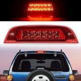 Nilight Third Brake Light Tail High Mount 3rd Stop Lights Red Lens Compatible with Jeep Liberty 2002 2003 2004 2005 2006 2007 Van SUV Rear Center Cab Lamp