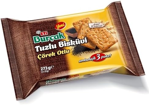 Eti Burçak Zeytinli ve Çörek Otlu Tuzlu Bisküvi, 273g, 6'lı Karma Paket - Görsel 3