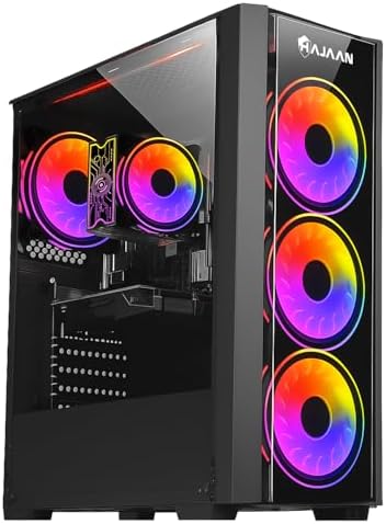 HAJAAN Gaming PC Desktop Tower - AMD Ryzen 5 5600X, RTX 4060 8GB ...