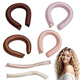 6 Stück Heatless Curls Band,Hitzefreie Lockenwickler, Locken Ohne Hitze, Haarwickler Haare Lockenband Locken über Nacht für Alle Haartypen