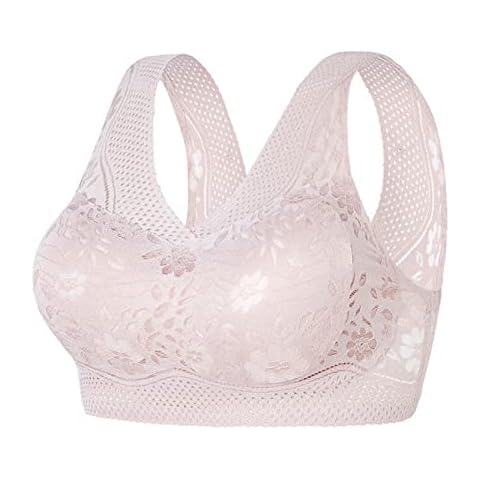 Finetoknow Ice Silk Seamless Bra Beautiful Back Breathable Thin Bra Wireless Padded Underwear Comfortable Soft to Wear for Women Yoga Cover