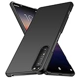 YUYIB Xperia 1 II 用 ケース おしゃれ Xperia1 II SO-51A 用 カバー 耐衝撃 薄 高級なPC 品質保証 ブランド ハードケース 携帯カバー (Xperia 1 II, ブラック)