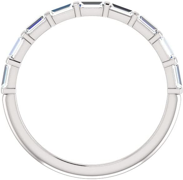 Love Band 2.00 CT Baguette Moissanite Engagement band, Bridal Statement Band, 925 Sterling Silver, Colorless Moissanite Engagement Band for Women, Perfect for Gift Or As You Want