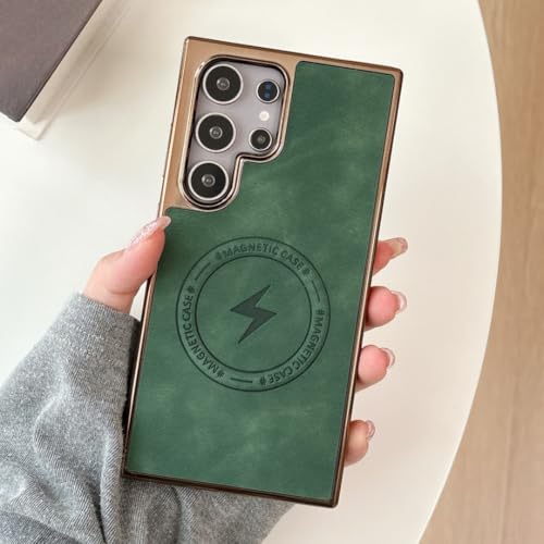 Étui Galaxy S25 Ultra cuir magnétique coque antichoc pour le quotidien