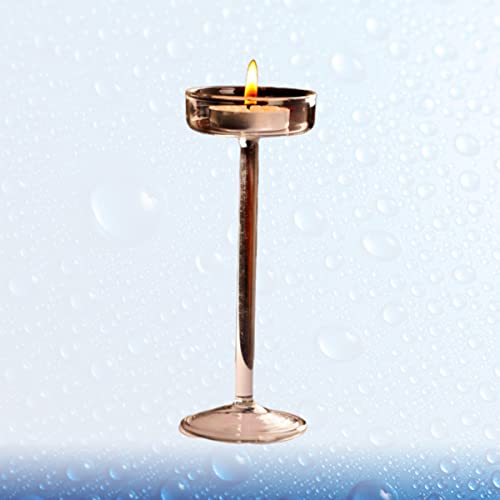 Coheali 2Pcs .Cm Wedding Plate Candle Size/No .Inch European Candlestick Holder Bar Decor Home Designed Holder, Blown Holder/Delicate Tealight Stand Glass For Decorative - Style Goblet Glass Menorah #TOP6