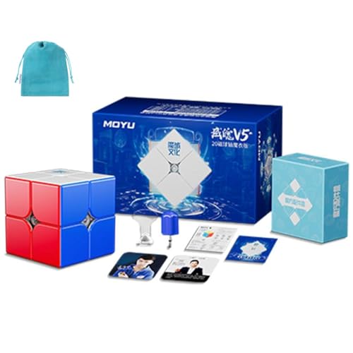 MoYu Weipo V5 2x2 (20-Magnet Ball-core + UV) �y�|�[�`�t��/���K�i�z���Γ��� 2x2x2�L���[�u�i�{�[���R�A UV�j �X�e�b�J�[���X ���̃p�Y��