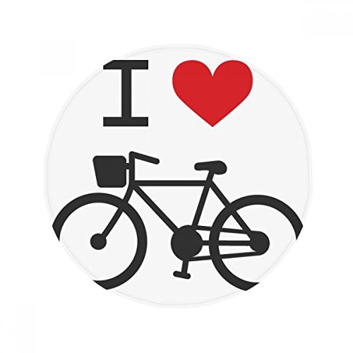 Tapis Rond Motifs Vélo Multicolore Confortable et Lavable