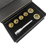 vergolden set kaufen Goldtrompetenmundstück. DishyKooker Professionelles Trompetenmundstück 4 Kopfbedeckungen Vergoldetes Nr. 7 3C 3B 2C 2B Set