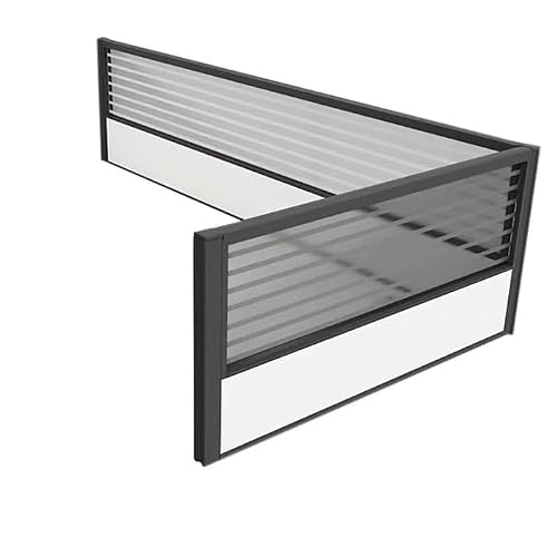 SXFSDOU Freestanding Desk Privacy Divider, Glass Screen Transparent Partition Customizable The Computer Table Fence Board(120x40cm)