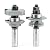 Amana Tool 55433 Carbide Tipped InStile & Rail Concave 5/32 R x 1-5/8 D x 5/8 to 1-1/8 CH x 1/2 Inch SHK w/Lower BB Adjustable Router Bit Set for Plywood