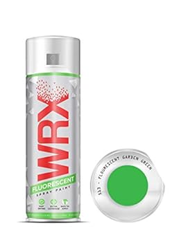 WRX Spray Paint - Fluorescent Garden Green - 400 ml Quality Brilliant Colours Perfect Finish Brilliant All Purpose Interior/Exterior, Art, Crafts, Auto, Home Furniture, Garden, Radiator Paint 400ml