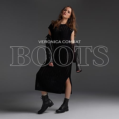 Image of Frye Veronica Women's Combat Boots Crafted from Hand-Burnished Vintage Italian Leather with Genuine Stitch-Down Welt Construction and Leather Lining - 6 inch Shaft Height