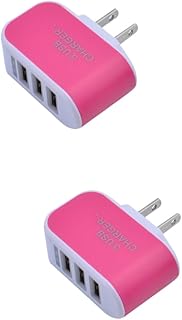 Hemobllo 2Pcs Carregadores Móveis Adaptador De Tomada USB Um Carregador Carregador De Telefone Adaptador USB Adaptador De Plugue USB Plugue De Alimentação Três Tomada USB Carregador De