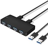 switch tastatur maus monitor usb 【Ideal zum Teilen von Geräten】USB 3.0 Switch ist perfekt für die gemeinsame Nutzung von Geräten wie Scanner,Drucker,Tastatur,Maus,Kartenleser,Flash-Laufwerk und anderem USB-Gerät zwischen 2 Computern, abwärtskompatibel mit USB 2.0; Reduzieren Sie die Ausgaben für Bürogeräte und sparen Sie viel Platz.