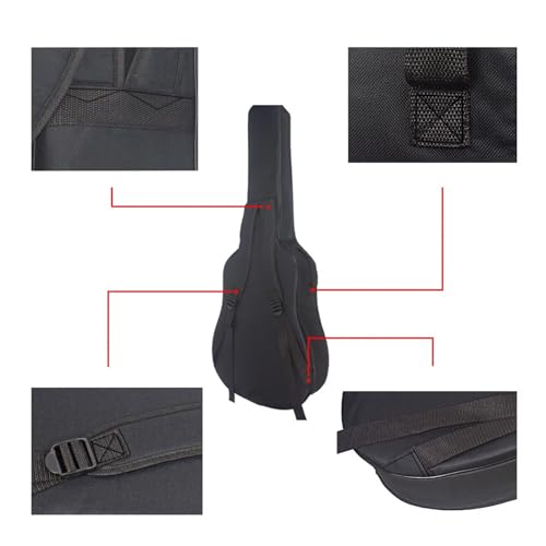 Compatible les guitares basses sacs à dos pour guitare imperméable - 5