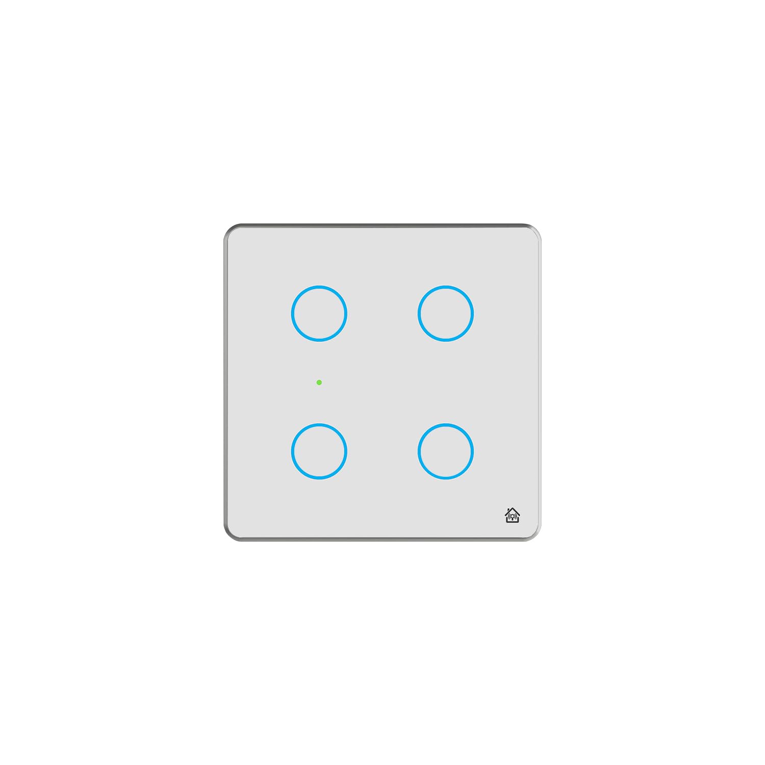 HomeMate Smart Switch Board: 4 x Switch Module (White, Pack of 1) | No Hub Required | Compatible with Alexa, Google Assistant & Siri