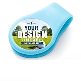 ROSEEKA Marqueurs de balle de golf personnalisés – Clip magnétique pour chapeau et design de 2,5 cm, personnalisés avec photo/logo/texte/nom