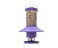 AUTOFEEDER Bird Feeder, Programmable, Automatic Time Released, Battery-Powered, Removable Lid, Squirrel Proof, Weather Resistant, 360 Degree Perch, Large Capacity - Wisteria Purple