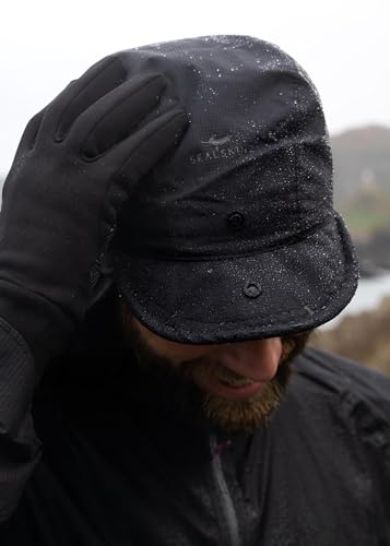 Image of SEALSKINZ | Kirstead | Waterproof Extreme Cold Weather Hat | Fleece Lined | for Outdoor Adventure | Protects Against Wind & Rain Black