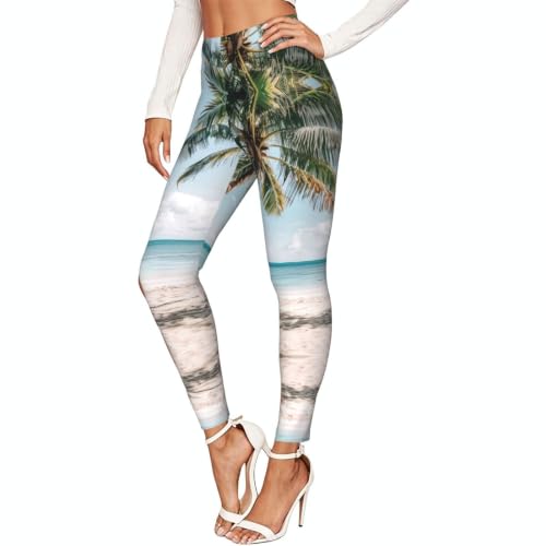 Leggings de compresión blancos estampados mallas suaves mujer pantalones deportivos