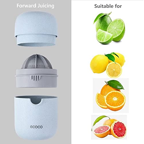 Zwcegnd Citrus Juicer Simple Manual Lemon Juicer Squeezer Small Portable Lime Orange Juicer Cup With Two Ways Of Use For Different Fruits(Blue) #TOP1
