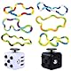 Spielzeug, 8-teiliges Fidget Set für Stressabbau und Konzentration, ADHS Spielzeug für Kinder und Erwachsene, Anti Stress Würfel und Stimming Toys für Büro, Schule und Reisen