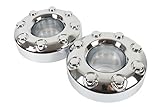 2PCS Replacement for 2005-2018 F-350 F350 Dually Front 4X4 Open Chrome Wheel Center Hub Cap Replaces 5C3Z1130TA