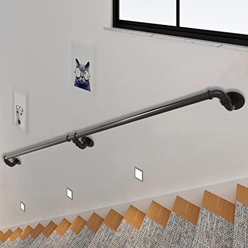 Rampe d'escalier sécurisée contre les chutes sur marches extérieures