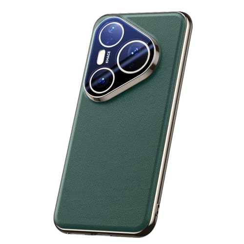 Étui en cuir véritable Huawei Pura 80 Pro+ avec protection d'objectif intégrale