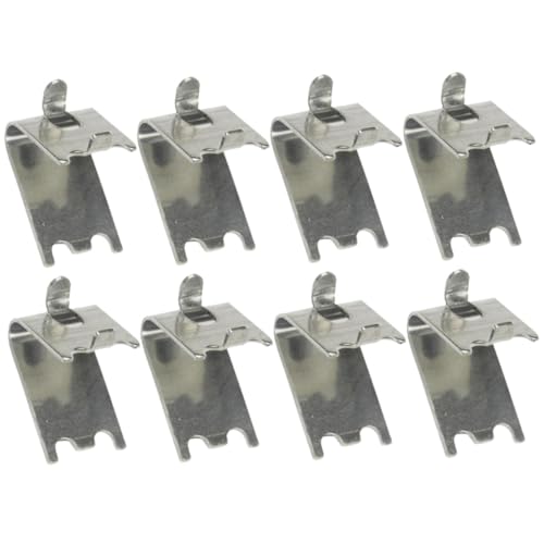 PENIKOKO 8 piezas Clips Soporte para Estantes Congelador Inoxidables Ganchos Resistentes para Rejilla Frigorífico Recambio Soporte Nevera Fácil Instalación y Duradero