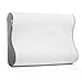 Bedsure Contour Memory Foam Pillow - Orthopedic Cervical Pillows for Neck Pain with Cooling Nylon Cover - Breathable Neck Soft Pillow for Side, Back Sleepers (Standard, 24x13x4/3.5 inches)