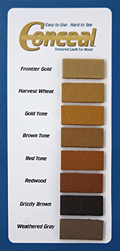 Sashco Conceal Textured Wood Caulking, 30 oz Cartridge, Red Tone (Pack of 10) miniatura 2