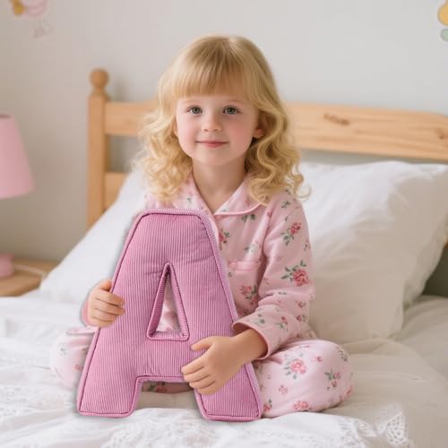 Oreiller en peluche lettre lavable pour simplifier l'entretien - 3