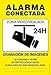 akrocard Cartel Resistente PVC - Zona VIDEOVIGILADA 24H(Amarillo) - Señaletica de Aviso - Ideal para Colgar y Advertir al transeúnte