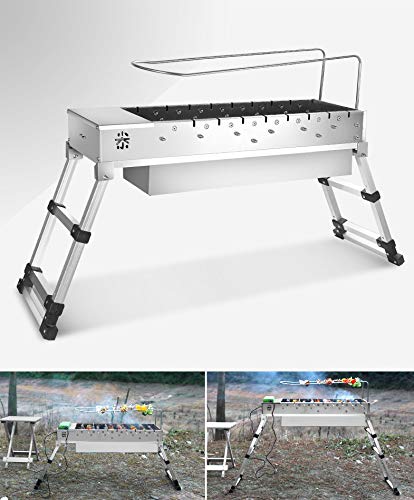 GaGa Automatic Rotating Charcoal Kabob Portable BBQ Grill (Grill)