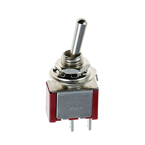 Esupport On/Off Mini Miniature Toggle Switch Car Dash Dashboard Spst 2Pin Waterproof Cap Cover Pack Of 5 #TOP3