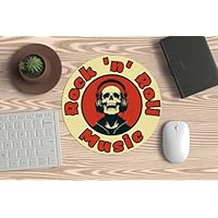 Alfombrilla para Mouse, Ratón de PC o Portátil - Calavera Rock -