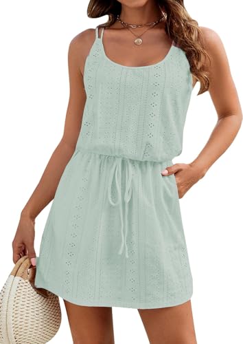 Bikini cover up col en U pour femme ronde cherchant une tenue de plage légère avec poches XL