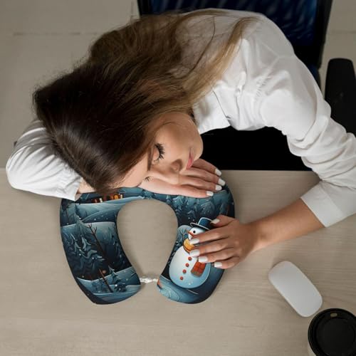 Almohada de espuma viscoelástica para cuello viaje miniatura 7
