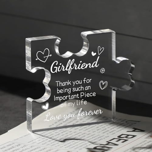 Image of Heart shaped plaque gift (Girlfriend)