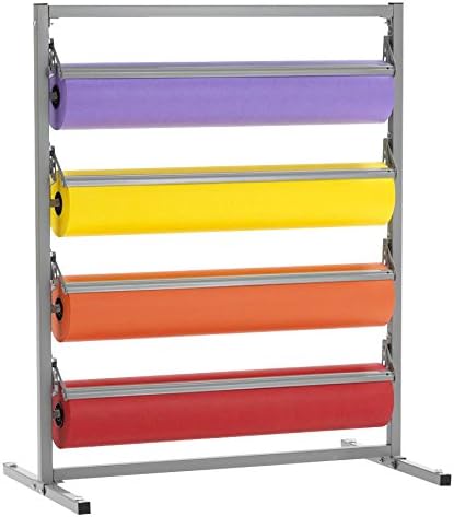 Bulman T344R-18 18" Four Deck Tower Paper Rack with Serrated Blade