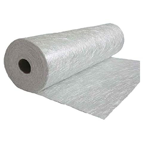 MYOYAY Fiberglass Cloth Roll 40'' x 11 Yard Chopped Strand Mat 1.6 Oz E-Glass Fiber Glass Sheet for Molding Casting Roofing Boat Marine Repair Cover